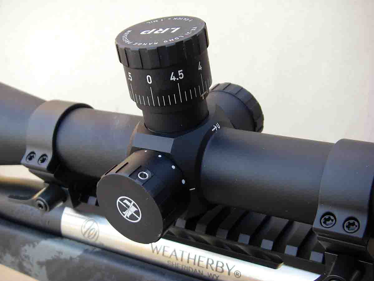 Brian used a Leupold VX-3i LRP 6.5-20x 50mm scope to test the new rifle and cartridge.